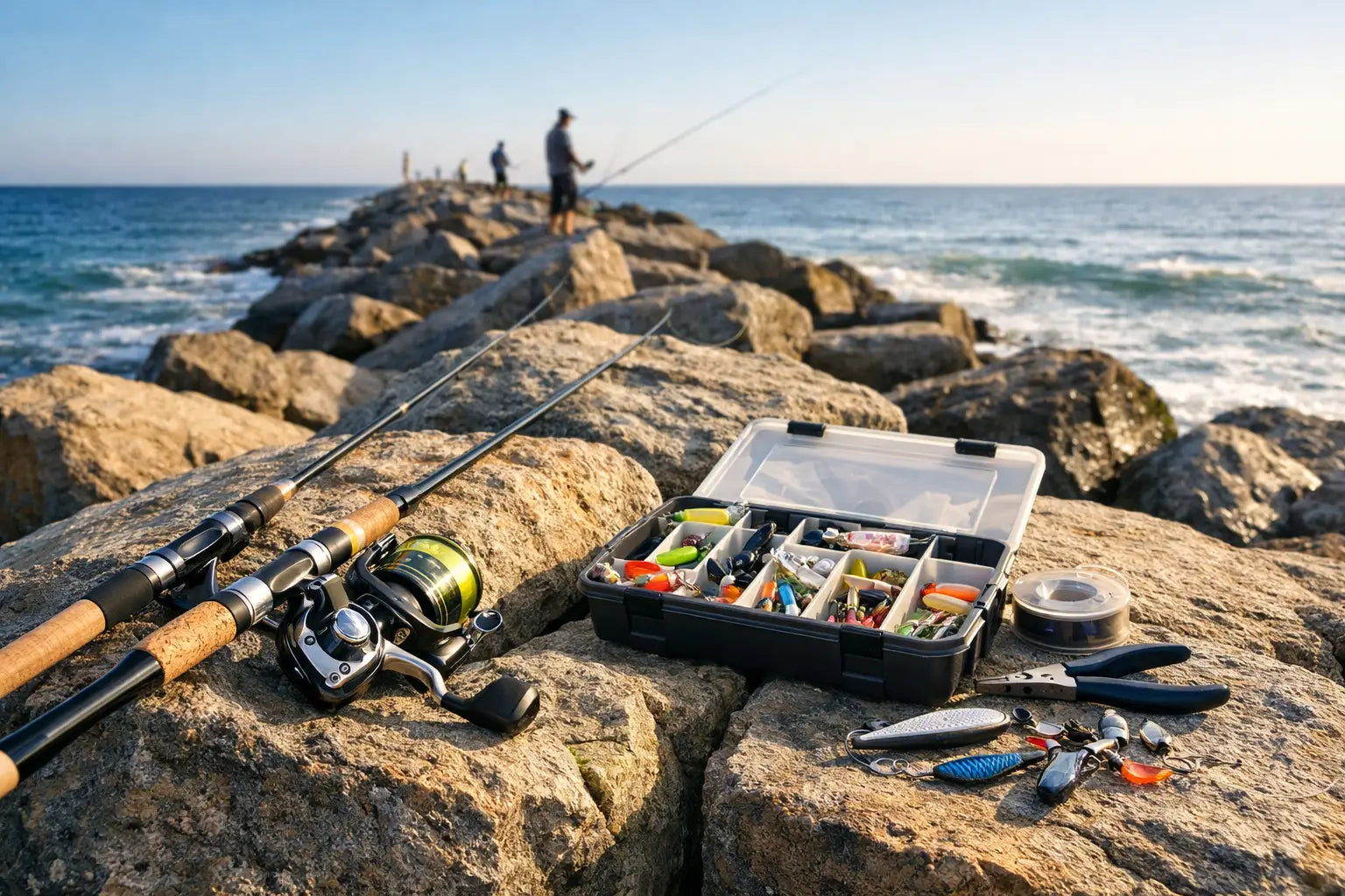 best jetty fishing rod and reel Nightfall The Zebco Ready Tackle Surf and Pier spinning combo Jetty Fishing Rig: How to