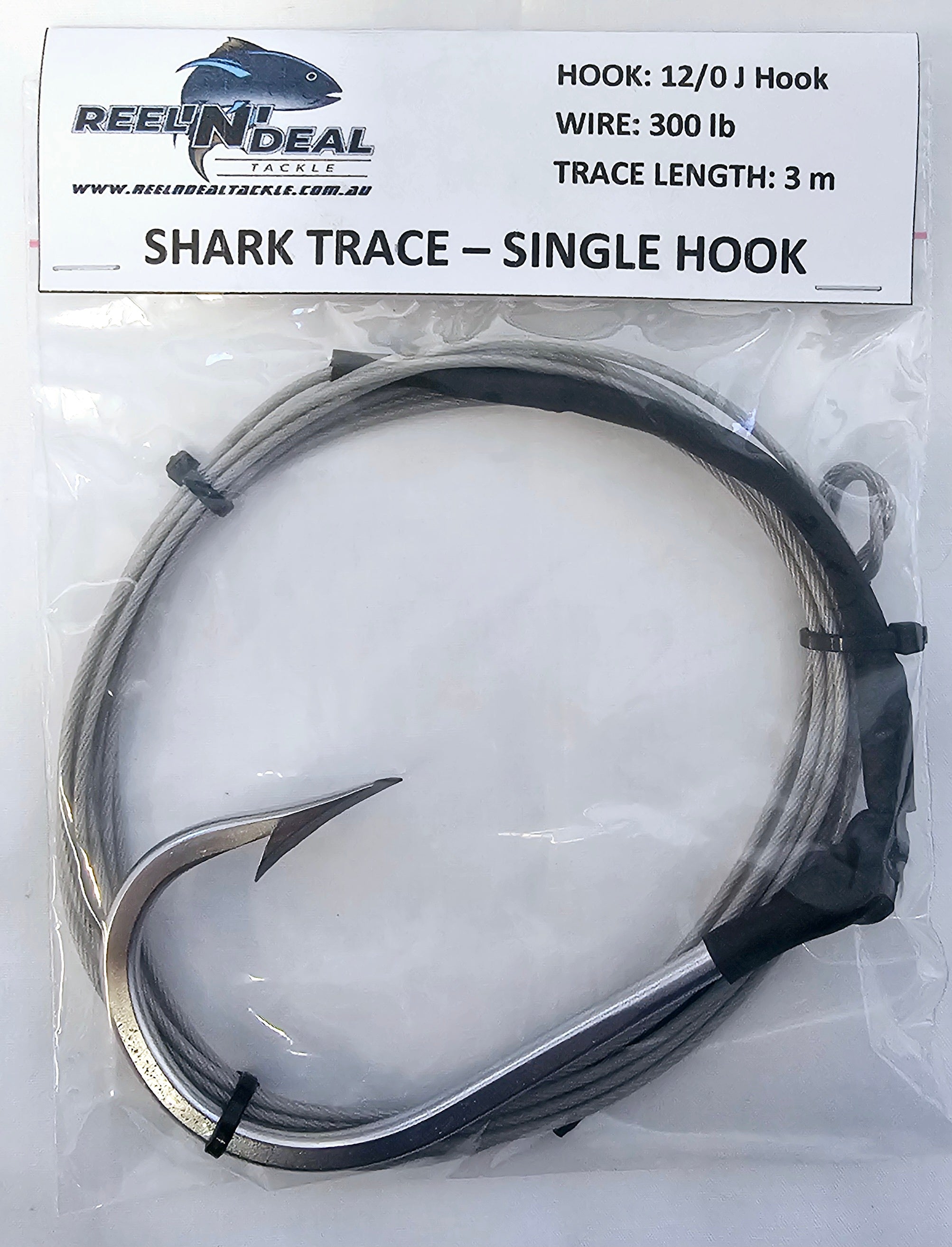 Stainless Steel Shark Fishing hooks Rigs 400LB Wire Leaders Shark Hook Rig  for fishing lures Size
