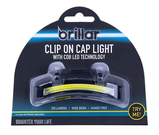 Brillar LED Clip on Cap Light Head Torch
