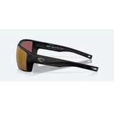Costa Del Mar Sunglasses Diego Matt Black Gold Mirror Lens