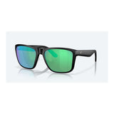 Costa Del Mar Los Alijos Sunglasses Matt Black Green Mirror Lens