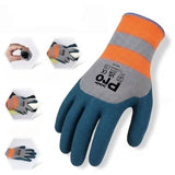 Heavy-Duty XL Fishing & Crabbing Work Gloves Coated Anti-Slip Grip