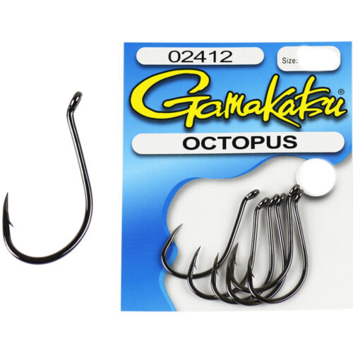 Gamakatsu Octopus Hooks Black Nickel 6 Pack