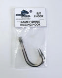 J Hook Stainless Game Rigging Hooks 8/0