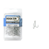 Hookem HI Carbon Treble Hooks Bulk Pack