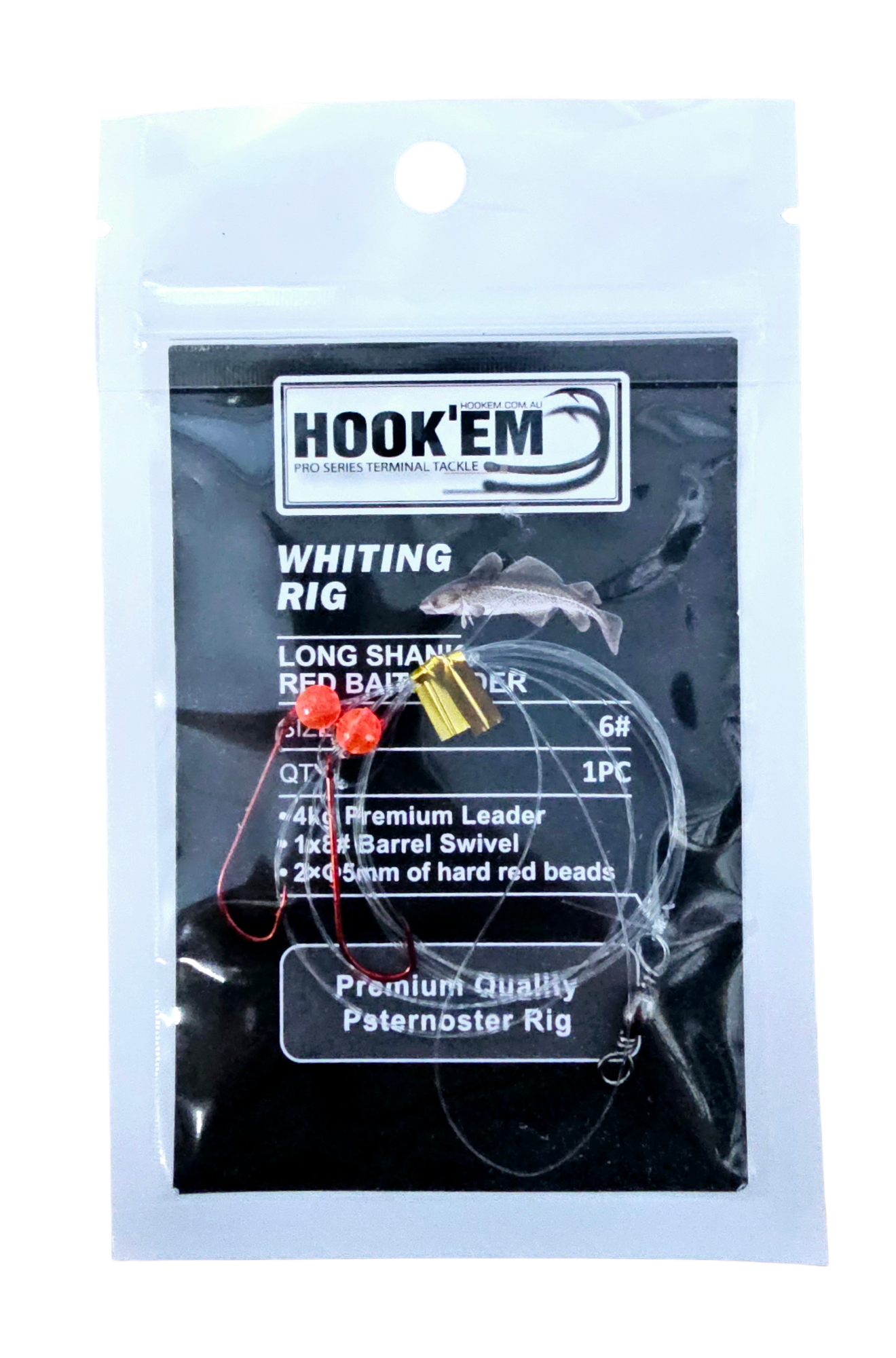 Hookem Whiting Sliding Paternoster Rig #4 – REEL 'N' DEAL TACKLE