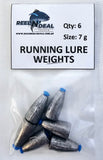 Running Lure Weights