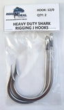 Shark Stainless Steel Rigging J Hooks 12/0 2 Pack