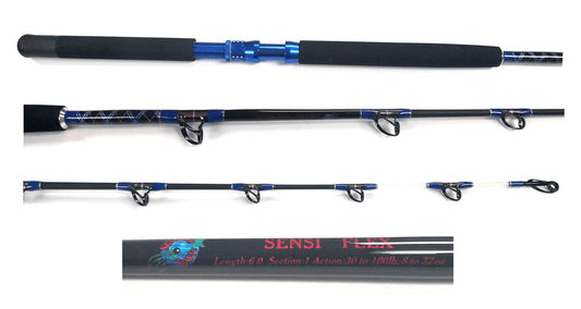 SquidPro Sensi Flex 6ft Trolling Jigging Rod