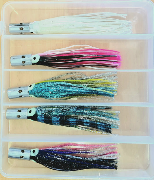 TSH LURES JET HEAD 4" TUNA TROLLING LURE - 5 PACK - REEL 'N' DEAL TACKLE