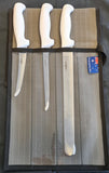 SICUT FISHERMANS KNIFE PACKAGE 4 PIECE WHITE HANDLES - REEL 'N' DEAL TACKLE