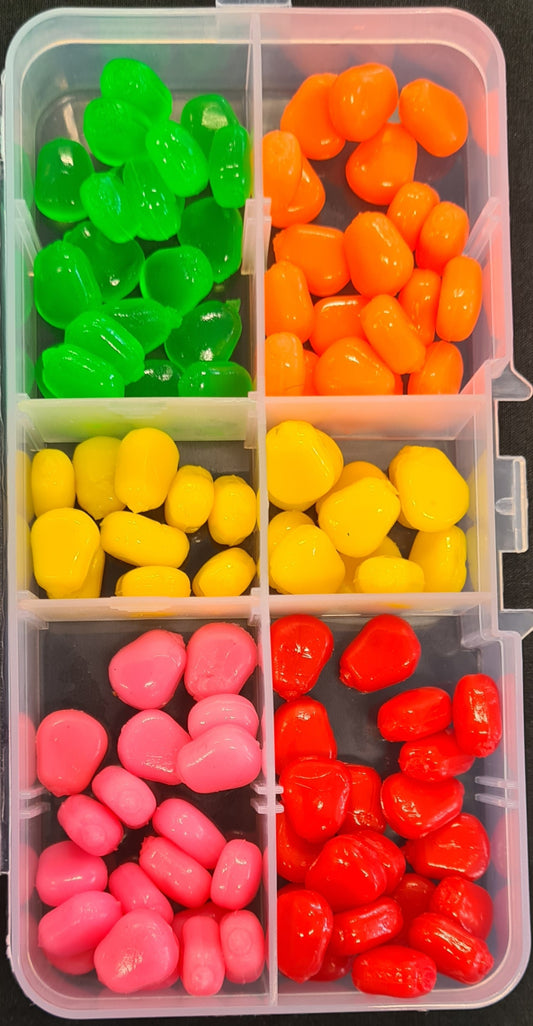 CARP SOFT PLASTIC CORN 100 PIECE 5 COLOURS - REEL 'N' DEAL TACKLE