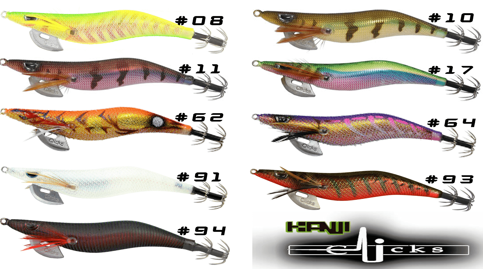 KANJI CLICKS PROSPEC SQUID JIG - SIZE 3.5 - REEL 'N' DEAL TACKLE