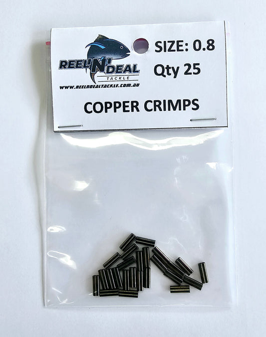 Double Copper Crimps 25 Pack