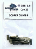 Double Copper Crimps 25 Pack