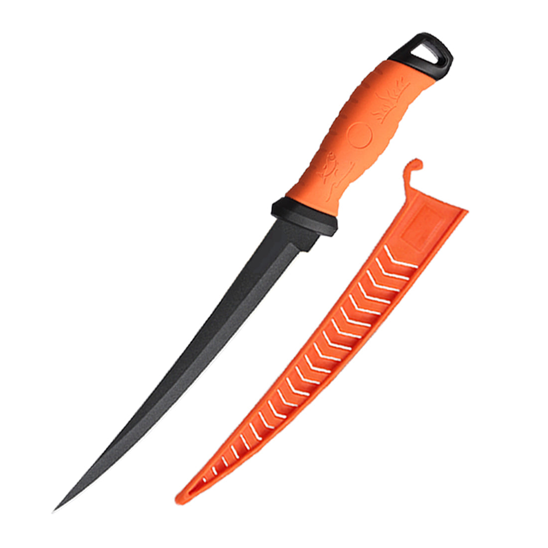 FISHTECK PRO SERIES FILLET KNIFE 23CM WITH SAFETY SHEATH - REEL 'N' DEAL TACKLE