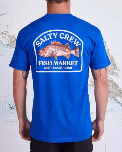 SALTY CREW FISH MARKET PREMIUM TSHIRT - REEL 'N' DEAL TACKLE