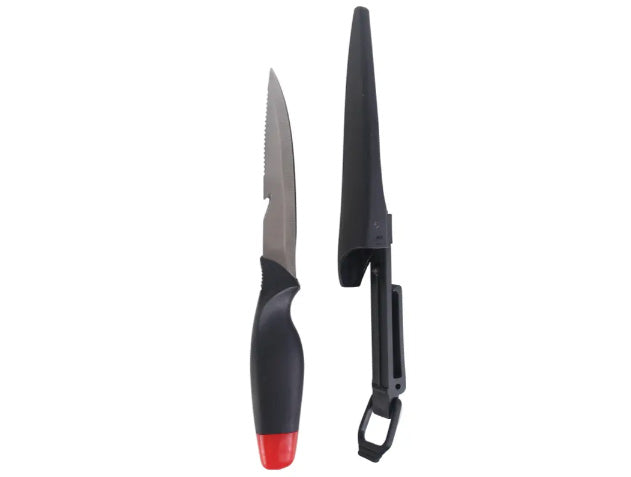 FISHTECK 28CM FLOATING FILLET KNIFE WITH SAFETY SHEATH - REEL 'N' DEAL TACKLE
