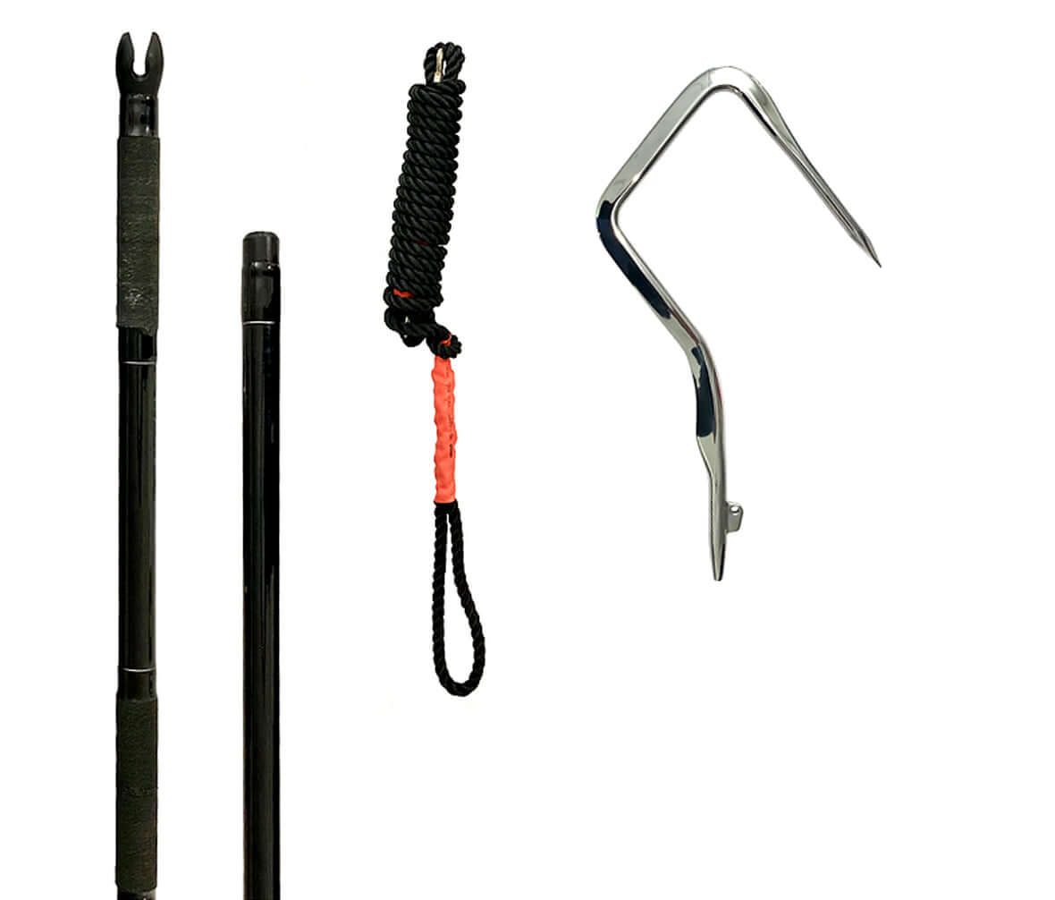 HOOKEM CAST FLYING GAFF DIAMOND SERIES 150MM - 1.2M - REEL 'N' DEAL TACKLE