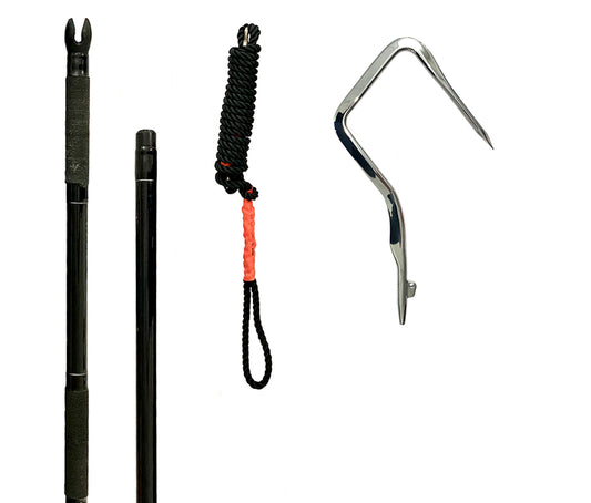 HOOKEM CAST FLYING GAFF DIAMOND SERIES 150MM - 1.2M - REEL 'N' DEAL TACKLE