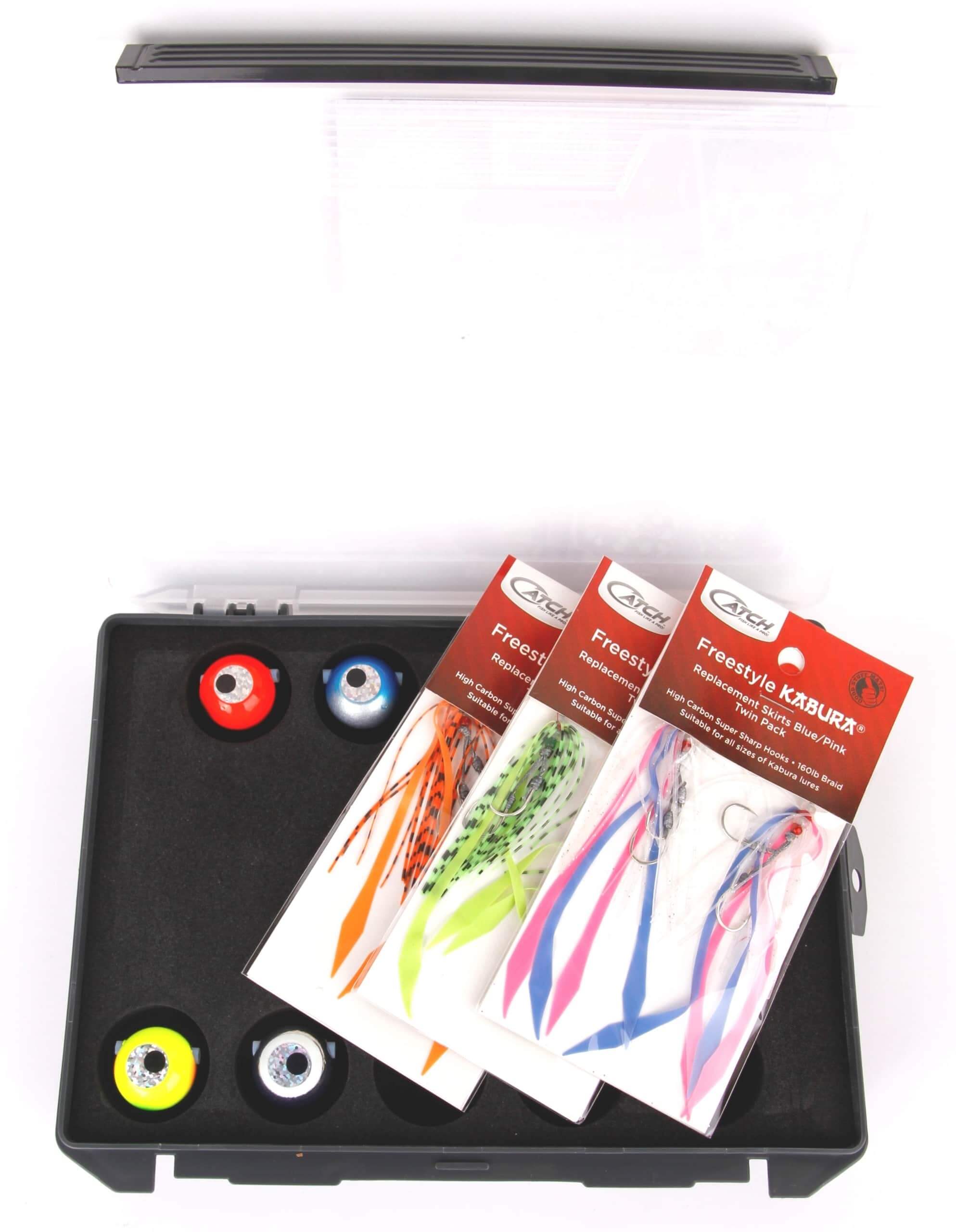CATCH KABURA 80G VALUE PACK WITH TACKLE BOX - REEL 'N' DEAL TACKLE