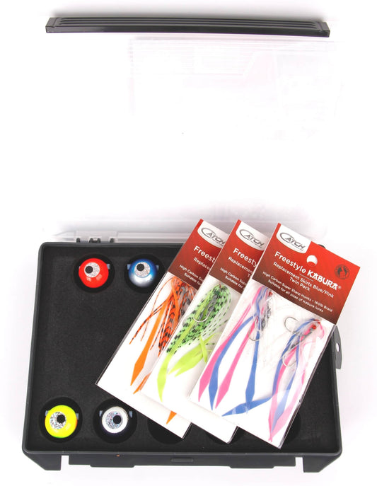 CATCH KABURA 80G VALUE PACK WITH TACKLE BOX - REEL 'N' DEAL TACKLE