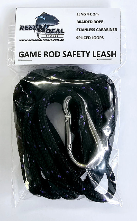 Game Fishing Braided Rope Safety Line Rod Leash 2m