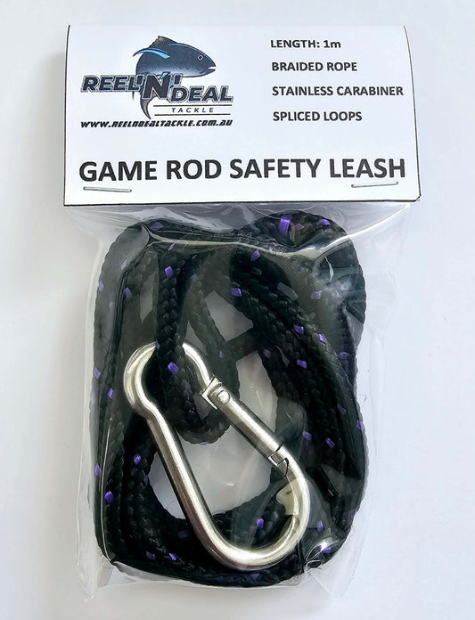 Game Fishing Braided Rope Safety Line Rod Leash 1 m