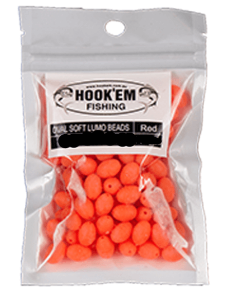 HOOKEM RED LUMO BEADS - REEL 'N' DEAL TACKLE