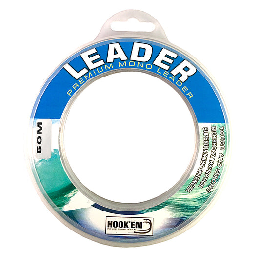 HOOKEM MONO LEADER - 50M - REEL 'N' DEAL TACKLE