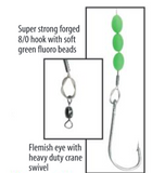 Neptune Jet Head Trolling Lure 125mm Skirt 50kg Wire Rigged