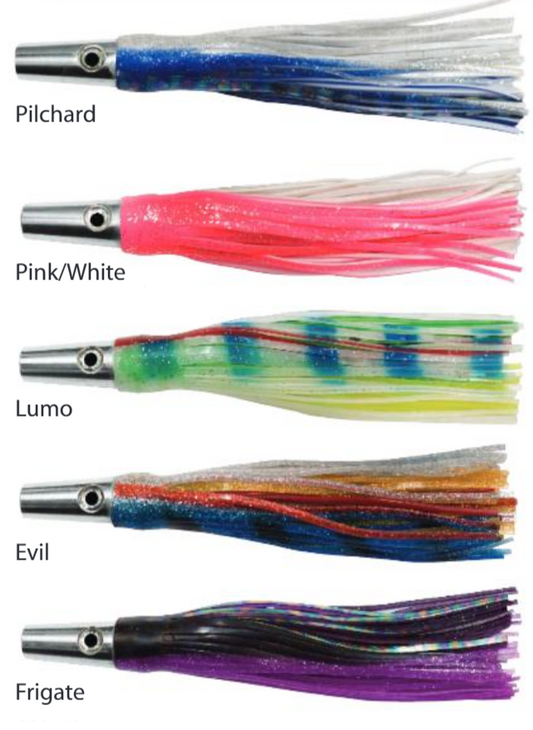 Neptune Jet Head Trolling Lure 125mm Skirt Mono Rigged