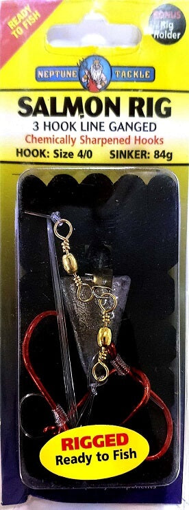 NEPTUNE TACKLE SALMON RIG 3 HOOK GANGED - REEL 'N' DEAL TACKLE