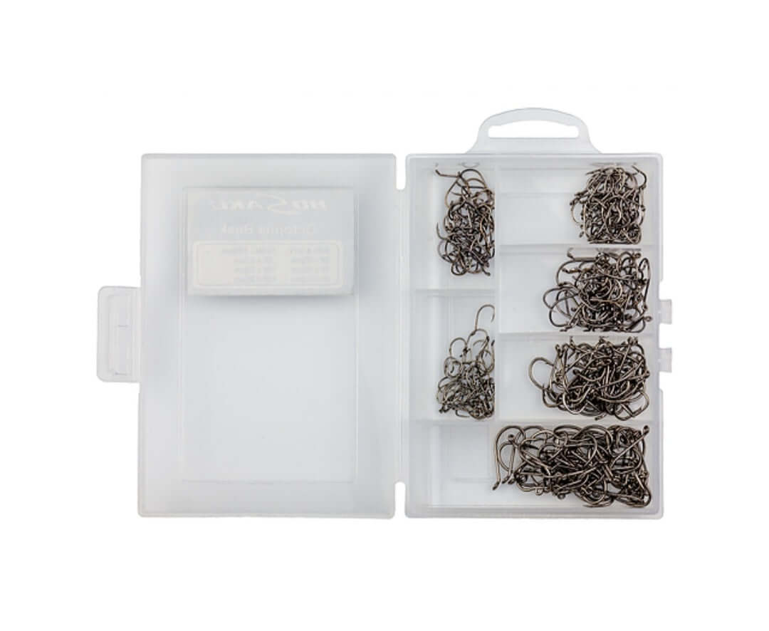 HOOKEM BEAK HOOKS - 12# 10# 8# 6# 4# 2# - 300 PACK - REEL 'N' DEAL TACKLE