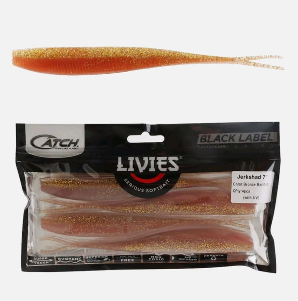 CATCH BLACK LABEL LIVIES 7" JERKSHAD - REEL 'N' DEAL TACKLE