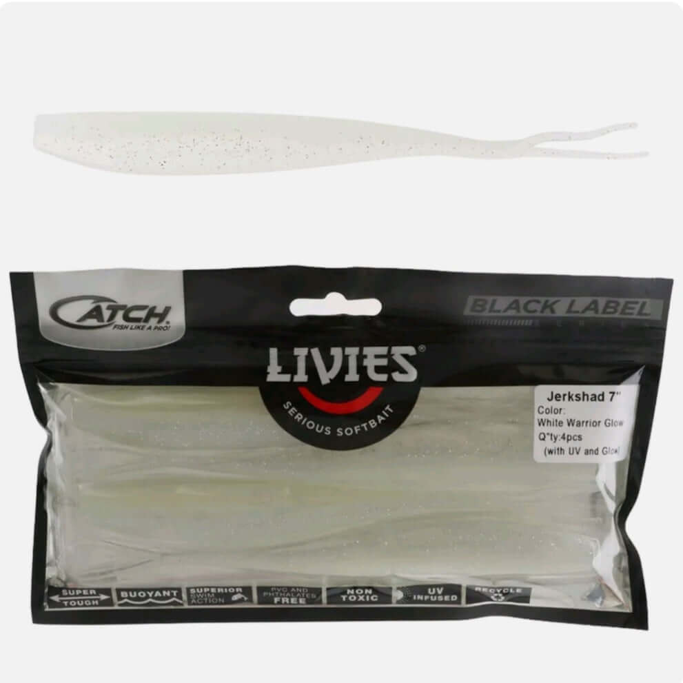 CATCH BLACK LABEL LIVIES 7" JERKSHAD - REEL 'N' DEAL TACKLE