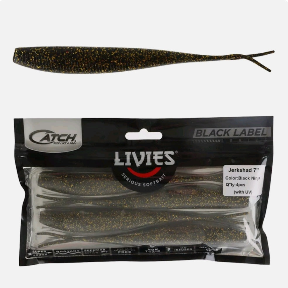 CATCH BLACK LABEL LIVIES 5" JERKSHAD - REEL 'N' DEAL TACKLE