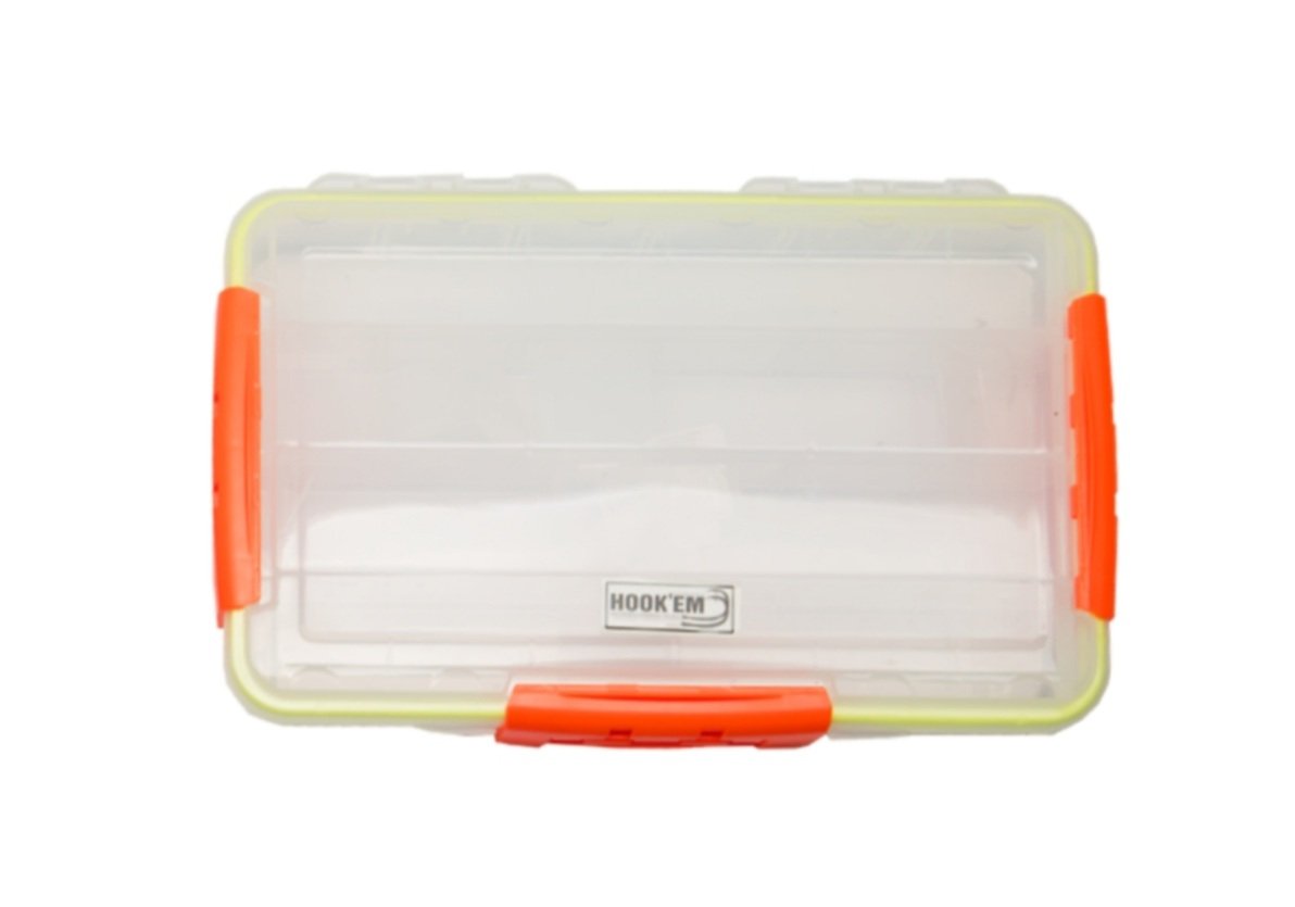 HOOKEM HD WATERPROOF TACKLE BOX LARGE - REEL 'N' DEAL TACKLE