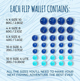 KLIK SINKERS (BLUE) FLIP WALLET PACK - REEL 'N' DEAL TACKLE