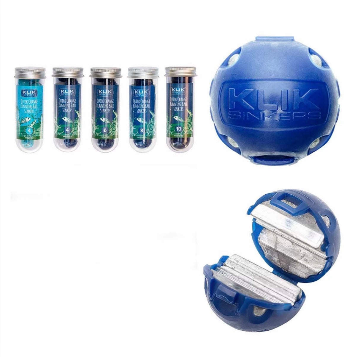 KLIK SINKERS (BLUE) - REEL 'N' DEAL TACKLE