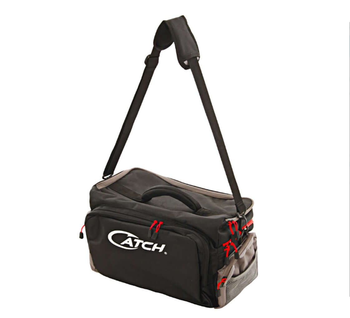 CATCH PRO TACKLE BAG WITH BONUS LURE PACK - REEL 'N' DEAL TACKLE