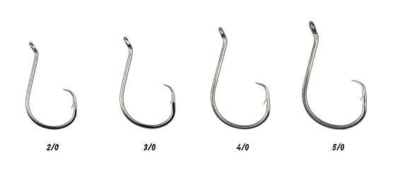 OCTOPUS CIRCLE HOOKS - 3/0 4/0 5/0 6/0 - 100 PACK - REEL 'N' DEAL TACKLE