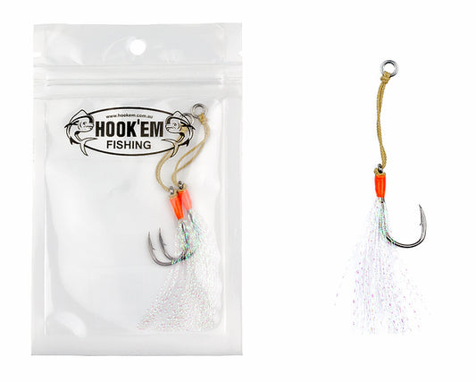 JIG ASSIST - 2/0 60MM KEVLAR BRAID 100LB - 2 PACK - REEL 'N' DEAL TACKLE
