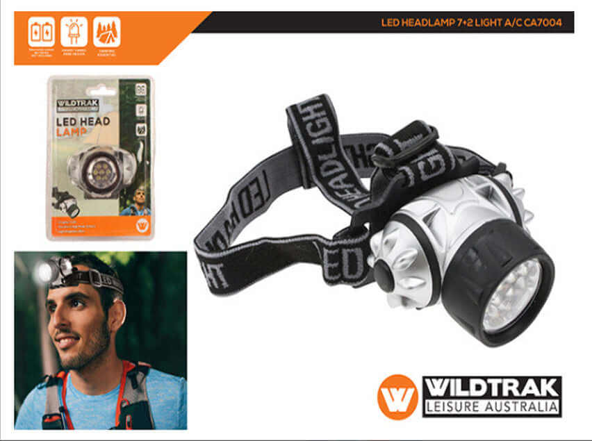 WILDTRAK CAMPING LED HEADLAMP TORCH - REEL 'N' DEAL TACKLE