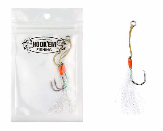 JIG ASSIST - 1/0 60MM KEVLAR BRAID 100LB - 2 PACK - REEL 'N' DEAL TACKLE