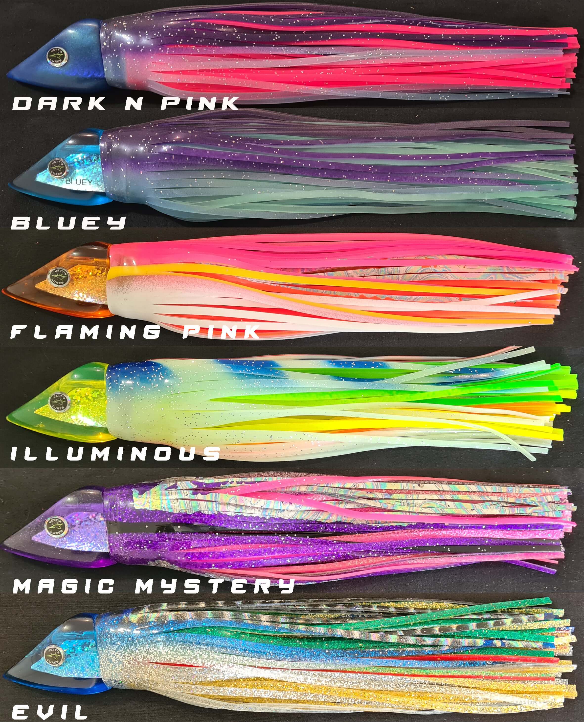JETTS LURES WEDGIES 10" TUNA & MARLIN TROLLING LURES - REEL 'N' DEAL TACKLE