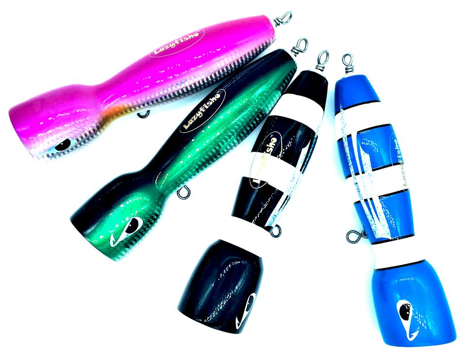 LAZYFISHO GT WOODEN POPPERS 120G - REEL 'N' DEAL TACKLE