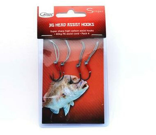 CATCH STINGAZ JIG HEAD ASSIST HOOKS - VARIOUS SIZES - REEL 'N' DEAL TACKLE