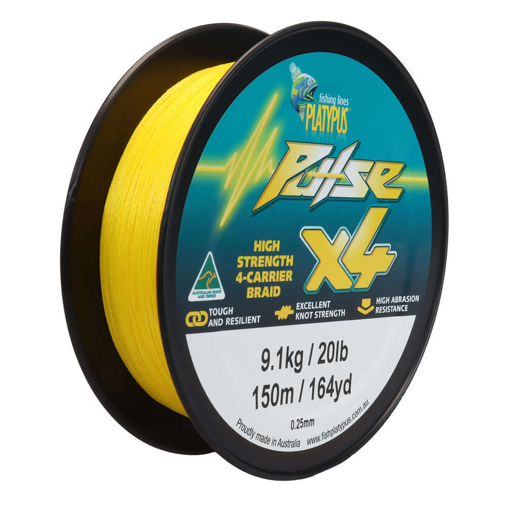 PLATYPUS PULSE X4 BRAID - 150M - REEL 'N' DEAL TACKLE