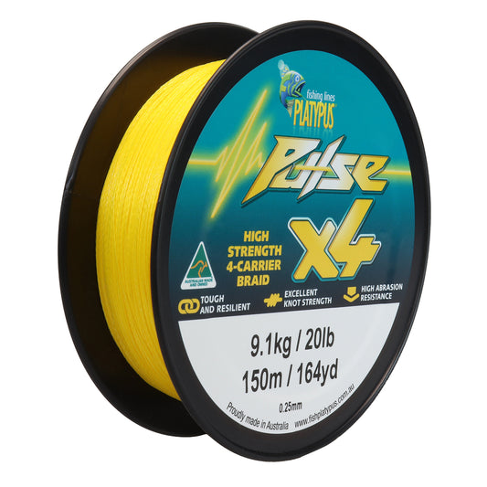 PLATYPUS PULSE X4 BRAID - 150M - REEL 'N' DEAL TACKLE